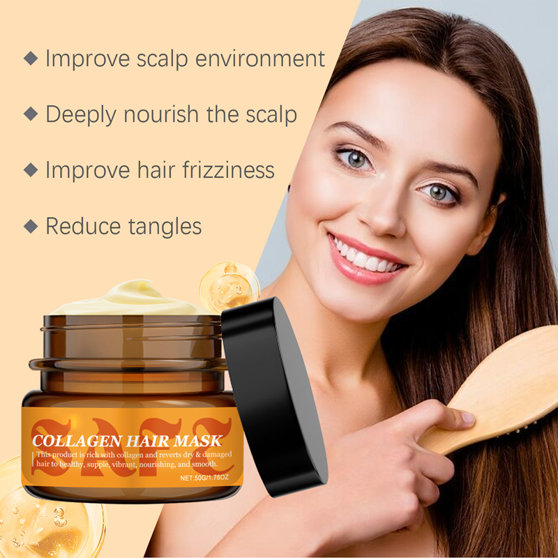 Sumoravibe - Maschera per Capelli al Collagene per Capelli Secchi e Danneggiati