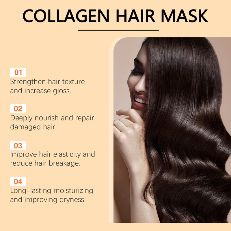 Sumoravibe - Maschera per Capelli al Collagene per Capelli Secchi e Danneggiati