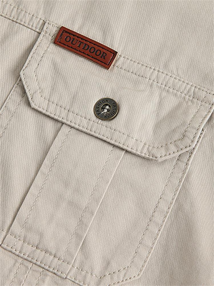 Sumoravibe - Camicia casual da uomo in cotone tinta unita【ACQUISTA 2 E OTTIENI LA SPEDIZIONE GRATUITA】