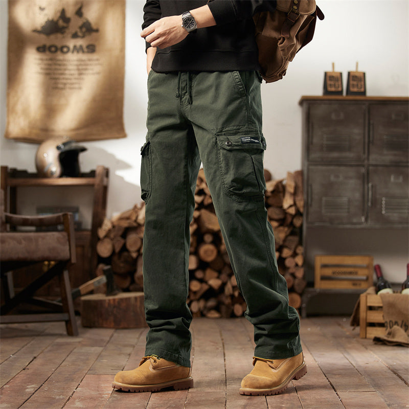 Sumoravibe - Pantaloni cargo tattici da uomo in cotone