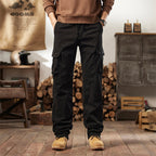 Sumoravibe - Pantaloni cargo tattici da uomo in cotone