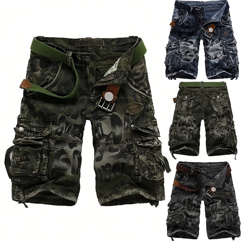 Sumoravibe - Pantaloncini cargo da uomo 🩸 Classici e resistenti, con molteplici tasche per ogni esigenza, cerniera scorrevole, durevoli e resistenti all'usura, adatti sia per il lavoro che per le attività all'aperto 💪