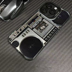 Sumoravibe - Custodia per cellulare con design a boombox retrò e lettore di cassette