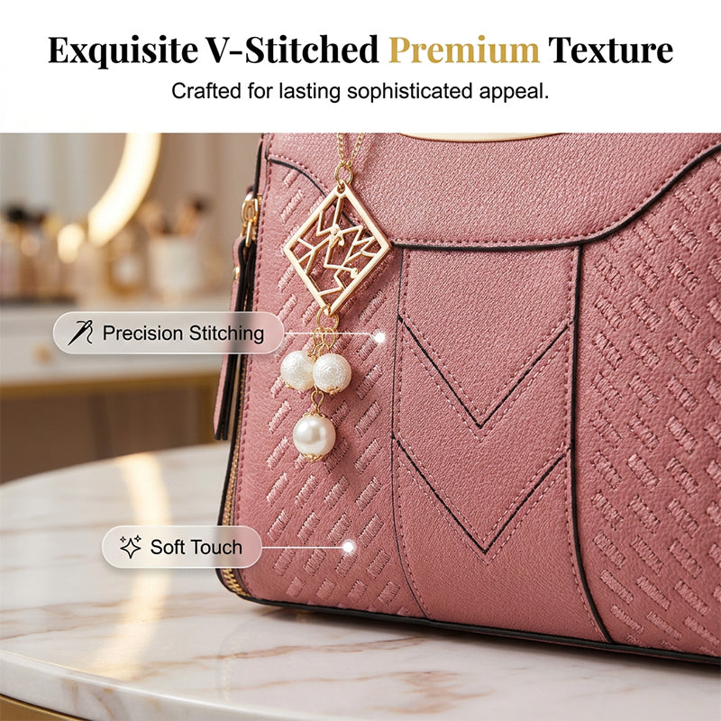 Sumoravibe - Elegante borsa da donna con manico superiore e tracolla