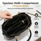 Sumoravibe - Elegante borsa da donna con manico superiore e tracolla