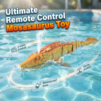 Sumoravibe - Giocattolo RC Mosasaurus Nuotante 2.4G con Spruzzi