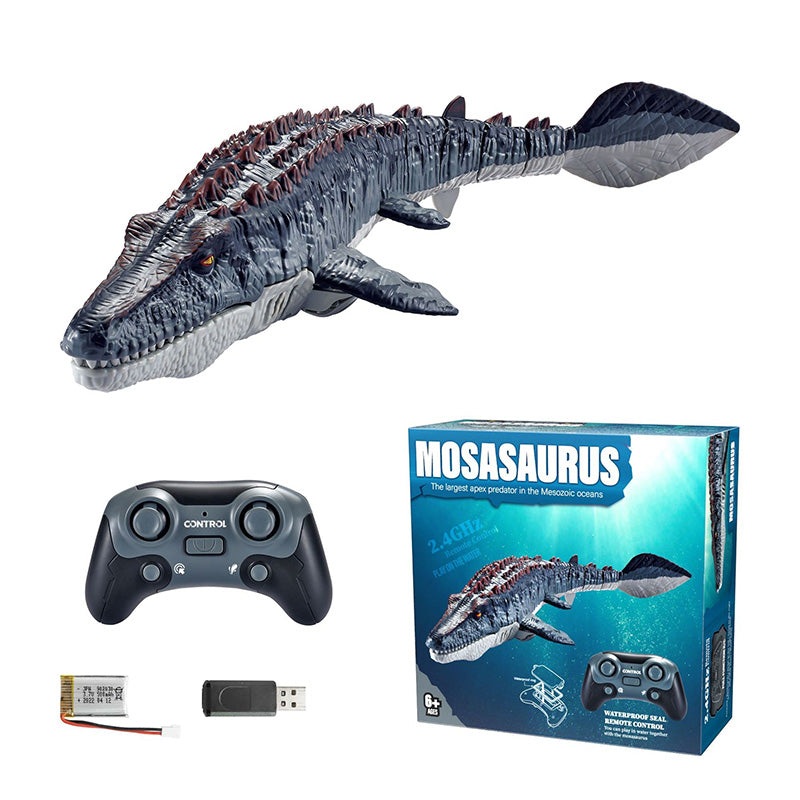 Sumoravibe - Giocattolo RC Mosasaurus Nuotante 2.4G con Spruzzi